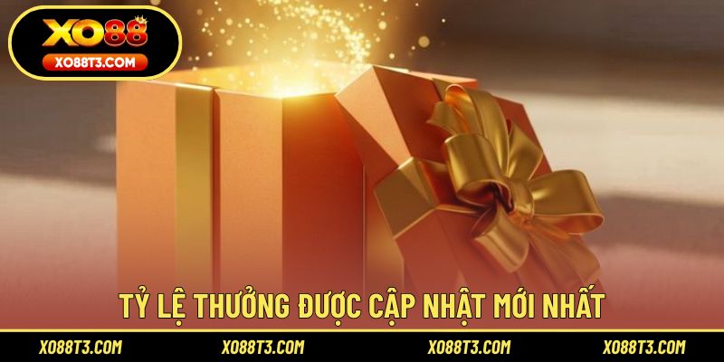 Tỷ lệ thưởng được cập nhật mới nhất